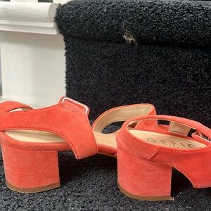 OFFICE Coral Suede Block Heel Sandals